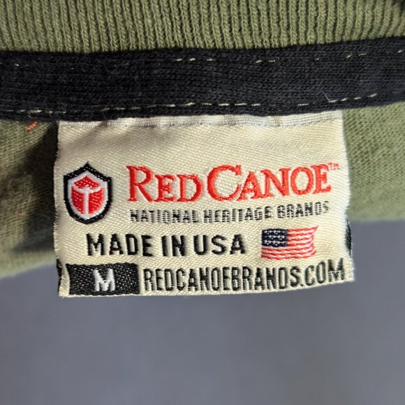 Avro Lancaster Red Canoe Made In USA T-Shirt, Medium - Picture 7 of 7